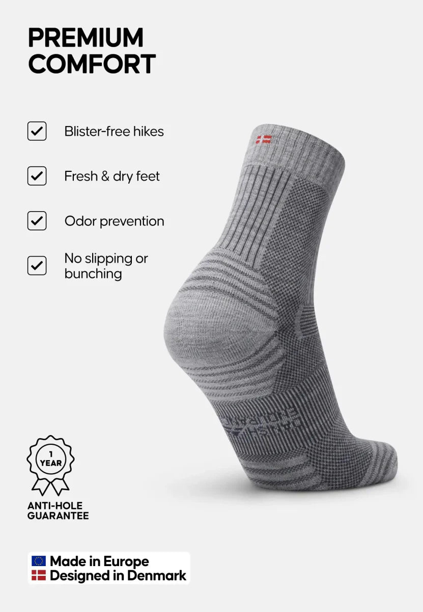 Regnsncox | Lightweight Merino Wool Blend Hiking Crew Socks