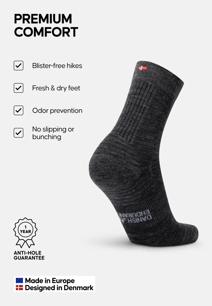Regnsncox | Lightweight Merino Wool Blend Hiking Crew Socks