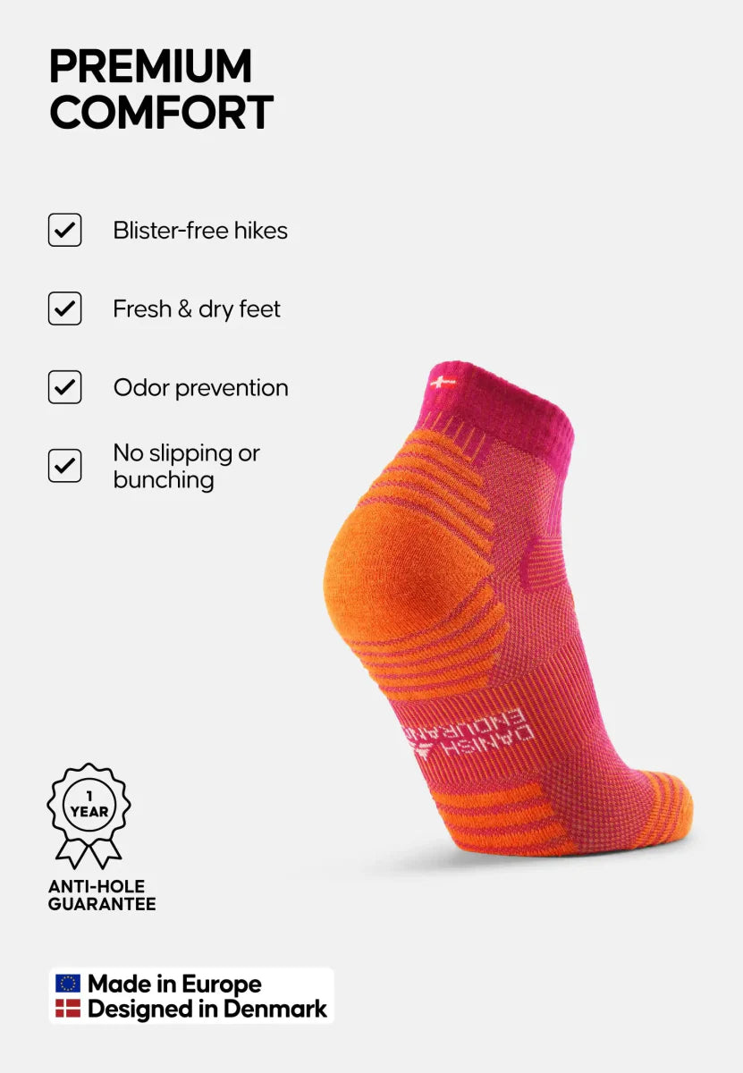 Regnsncox | Low-Cut Merino Wool Hiking Socks for Comfortable Trails