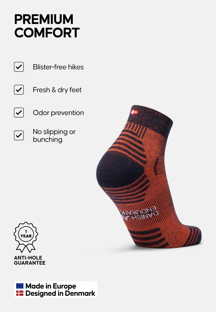 Regnsncox | Low-Cut Merino Wool Hiking Socks for Comfortable Trails