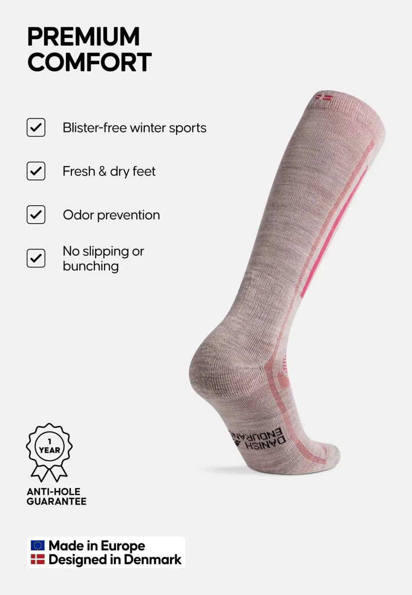 Regnsncox | Merino Wool Ski Crew Socks for Winter Sports