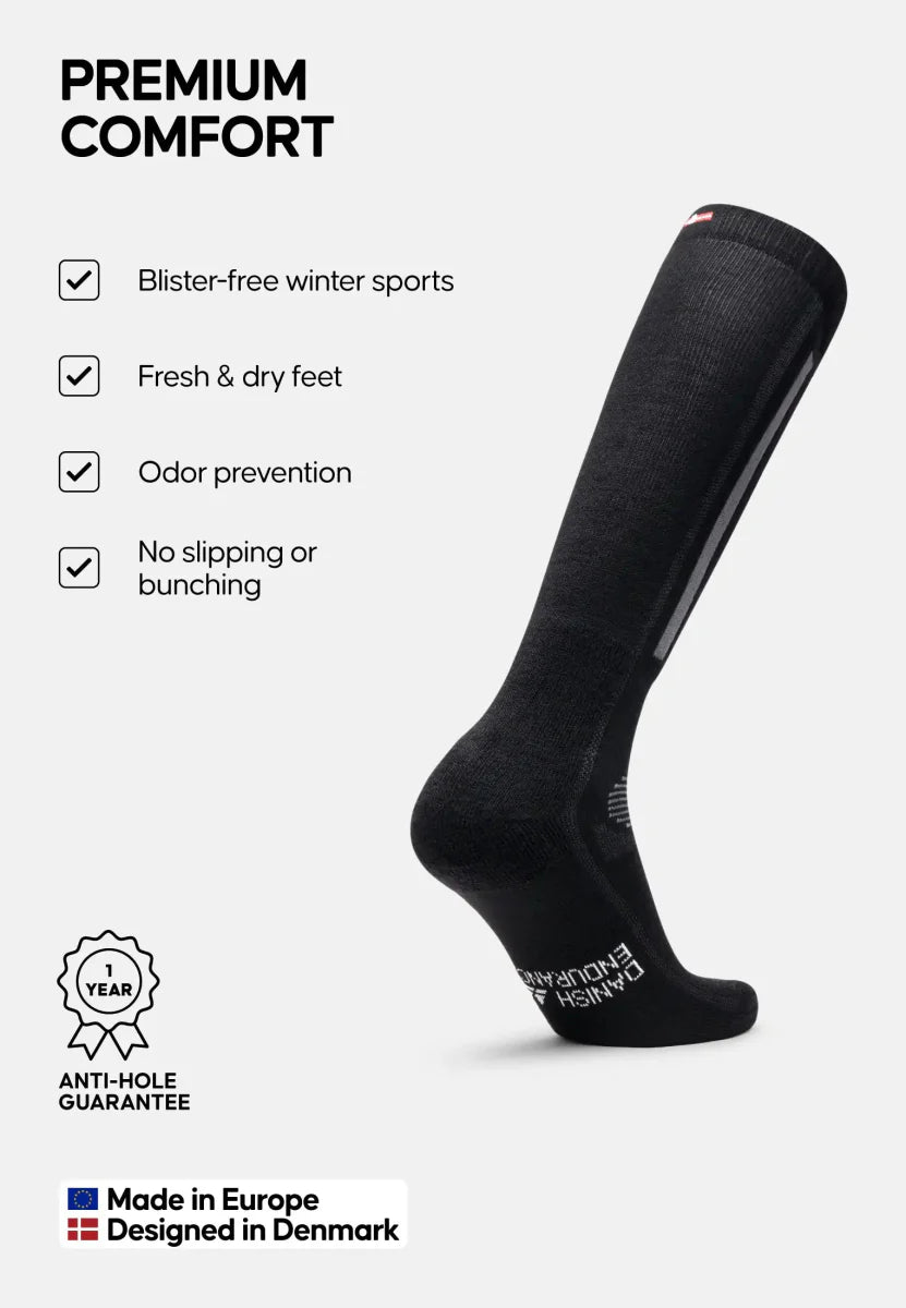 Regnsncox | Merino Wool Ski Crew Socks for Winter Sports