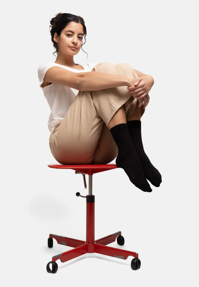 Regnsncox | Organic Cotton Crew Dress Socks for Formal and Everyday Wear