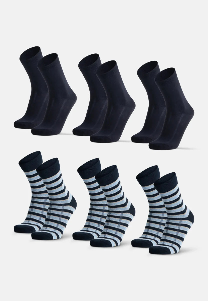 Regnsncox | Organic Cotton Crew Dress Socks for Formal and Everyday Wear