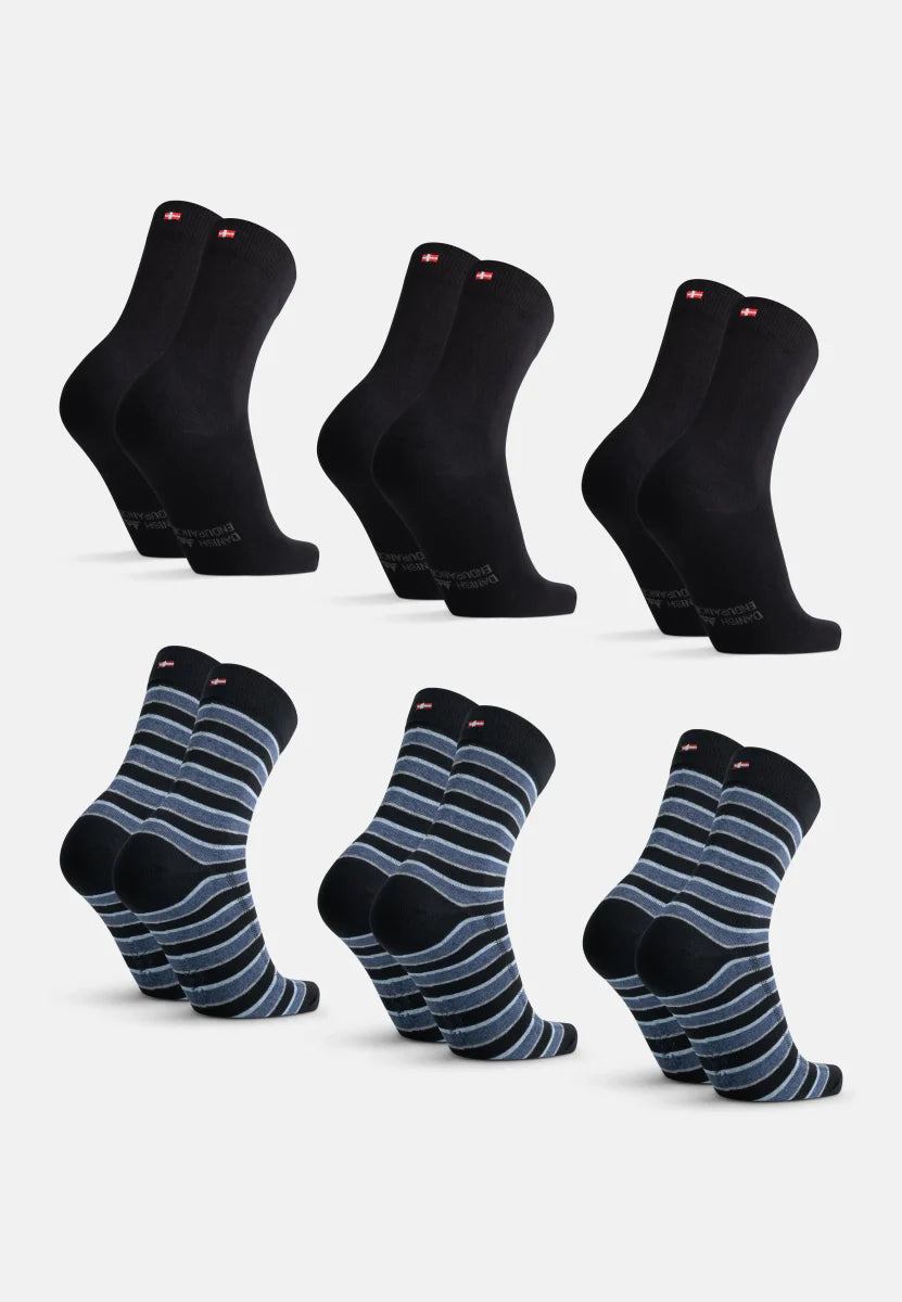 Regnsncox | Organic Cotton Crew Dress Socks for Formal and Everyday Wear