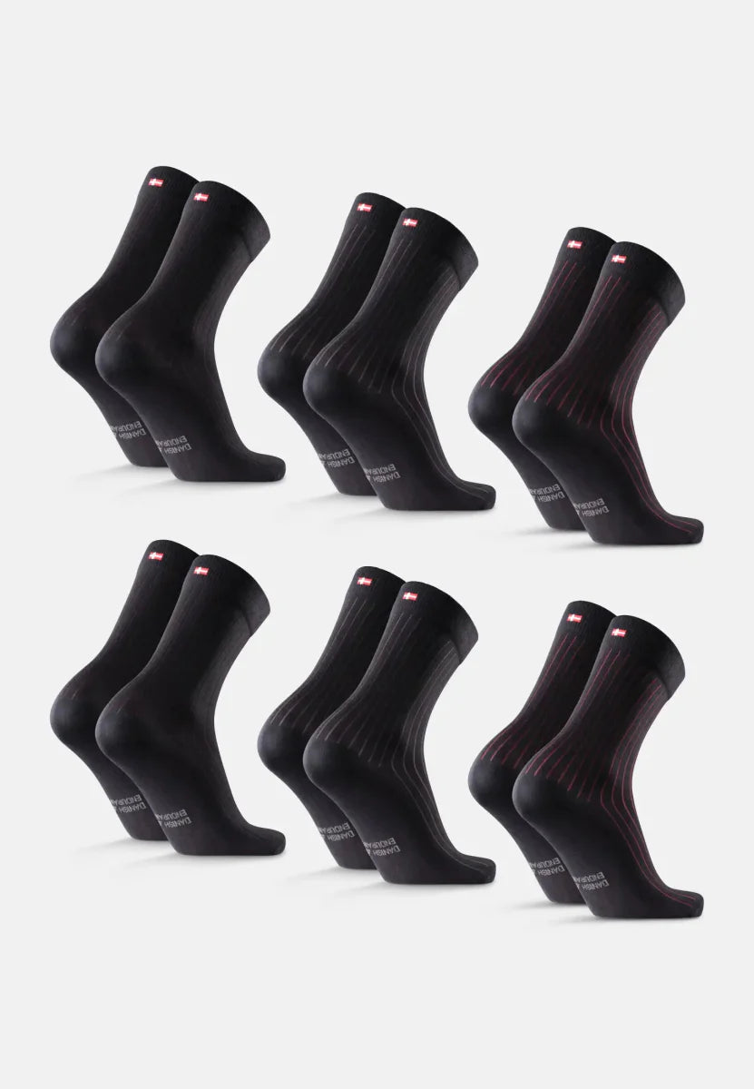 Regnsncox | Organic Cotton Crew Dress Socks for Formal and Everyday Wear