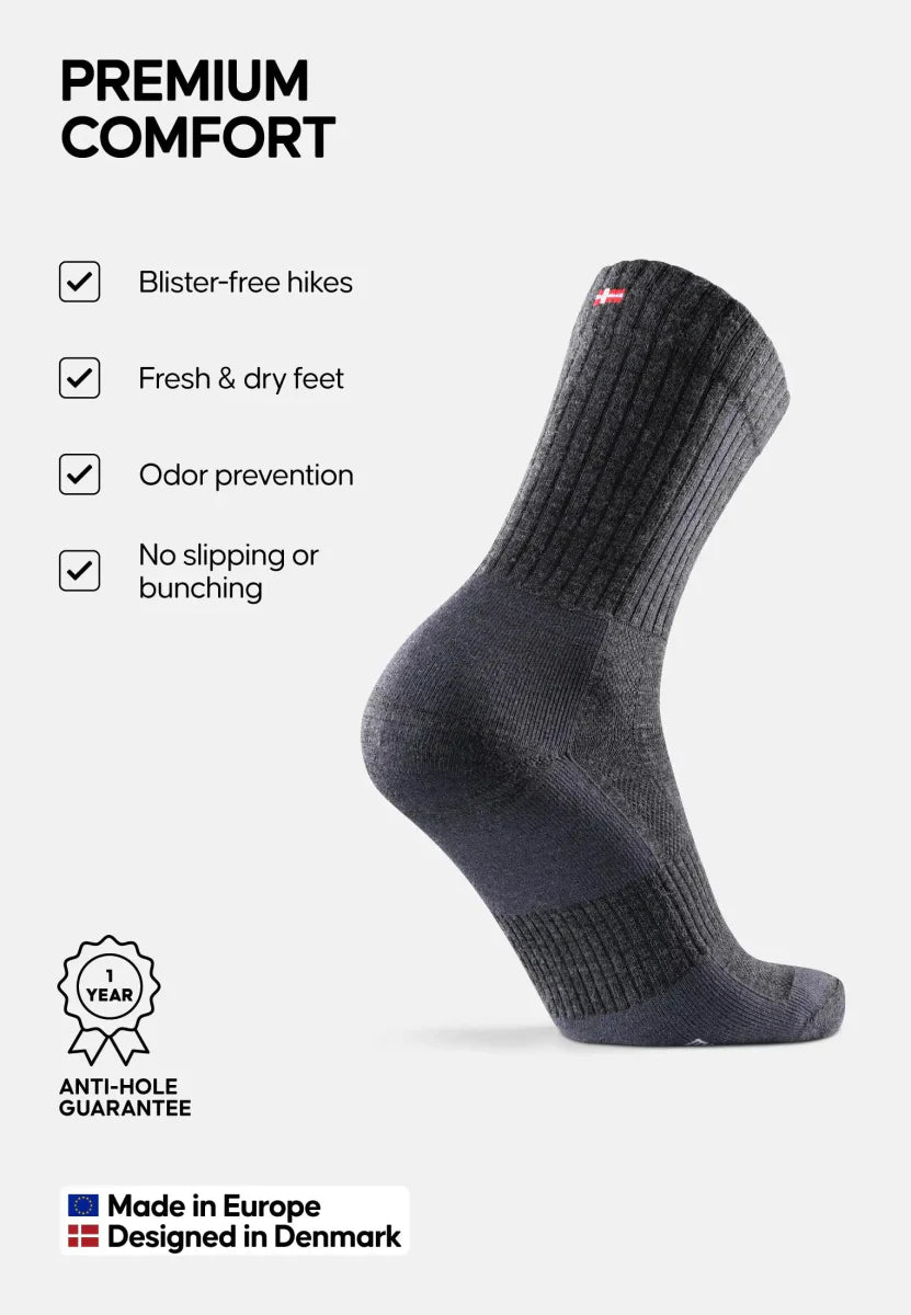 Regnsncox | Premium Merino Wool Hiking Crew Socks