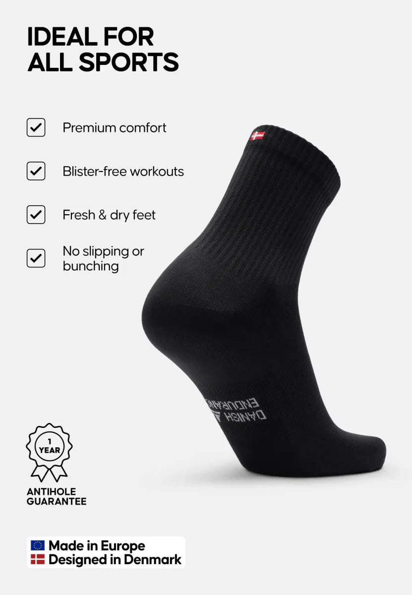 Regnsncox | Quarter-Length Sports Socks with Cushioned Support