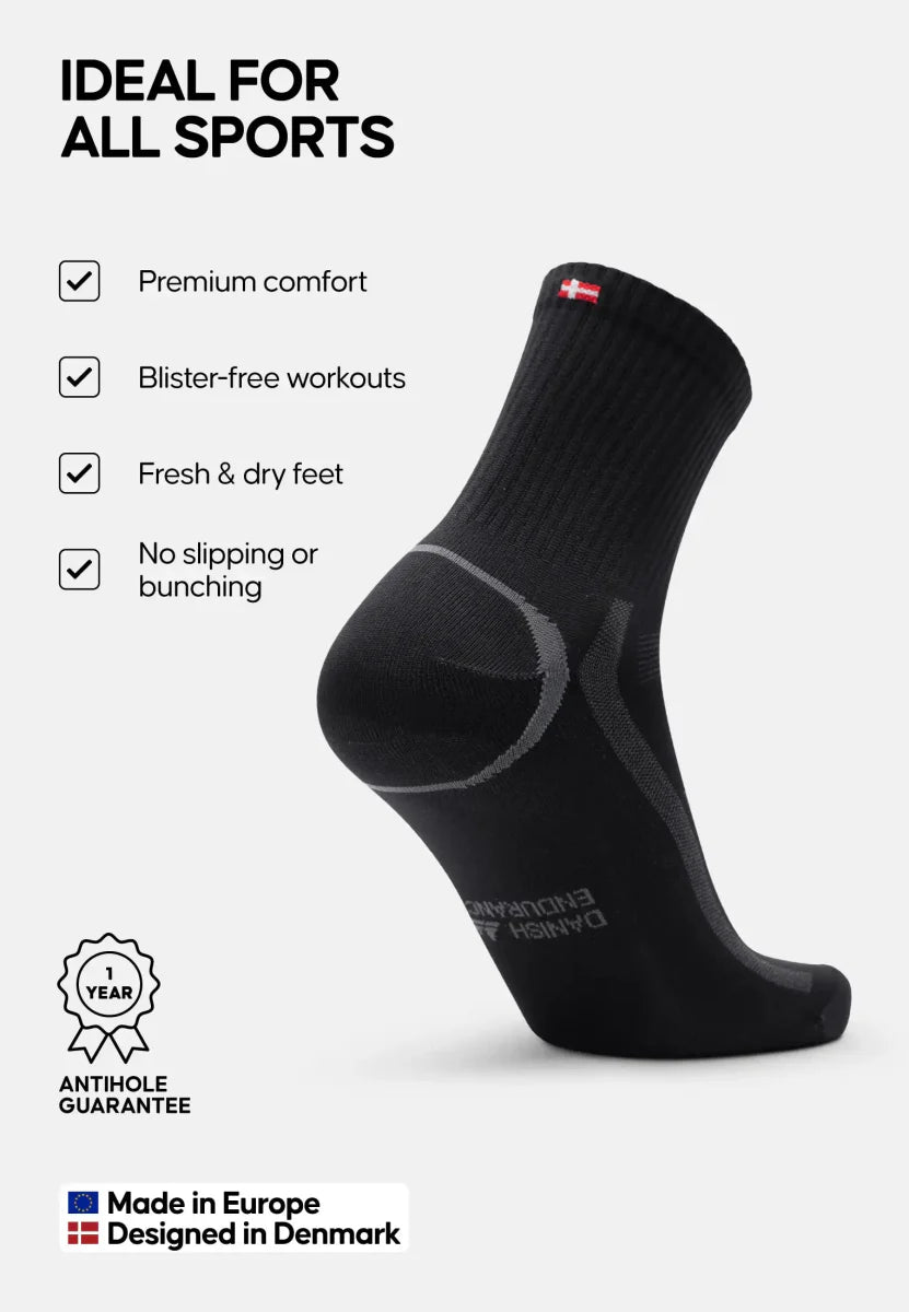 Regnsncox | Quarter-Length Sports Socks with Cushioned Support