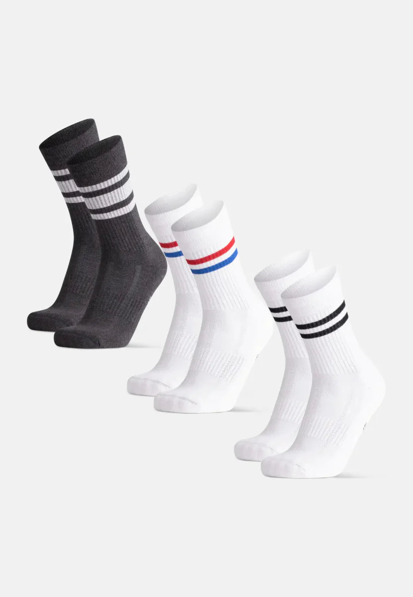 Regnsncox | Organic Cotton Tennis Crew Socks for Sports and Casual Wear
