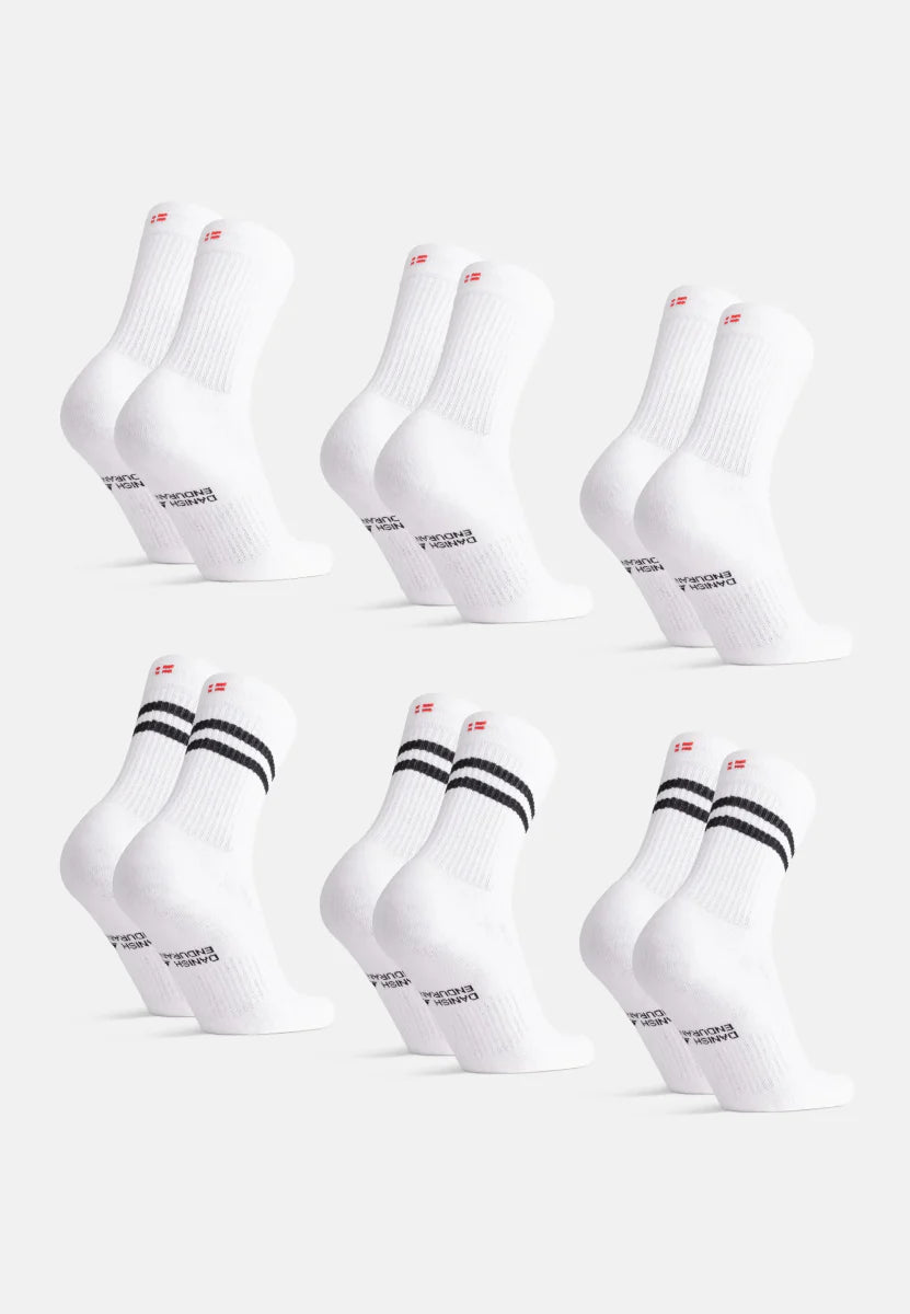 Regnsncox | Organic Cotton Tennis Crew Socks for Sports and Casual Wear