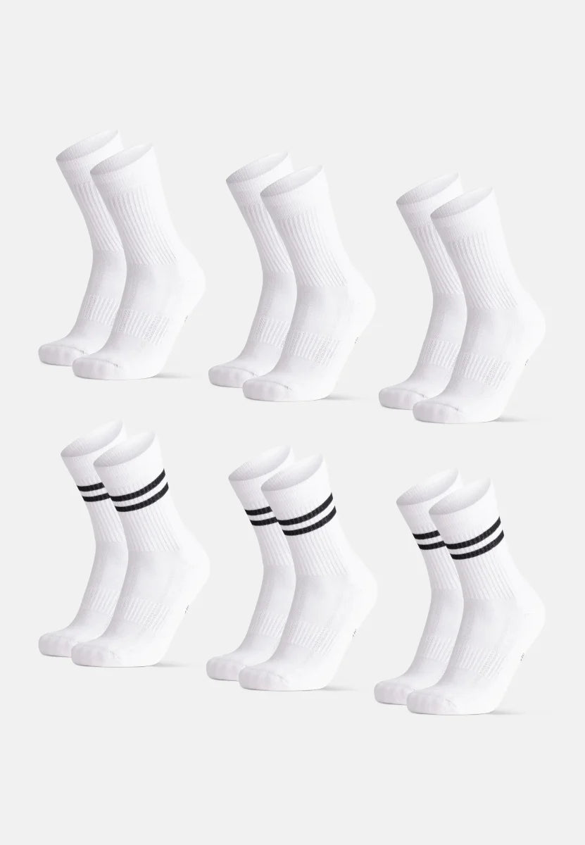 Regnsncox | Organic Cotton Tennis Crew Socks for Sports and Casual Wear