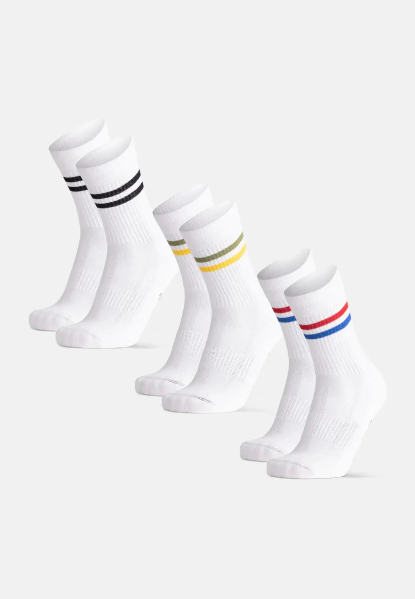 Regnsncox | Organic Cotton Tennis Crew Socks for Sports and Casual Wear