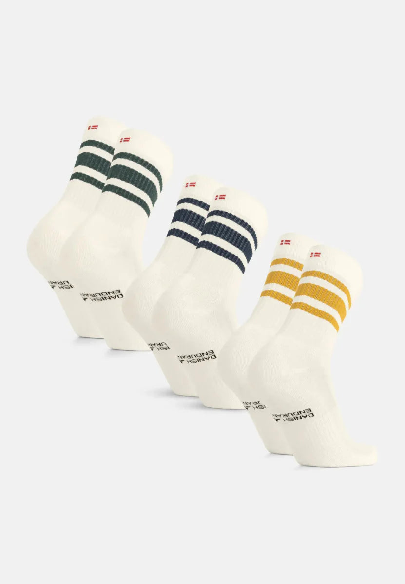 Regnsncox | Organic Cotton Tennis Crew Socks for Sports and Casual Wear