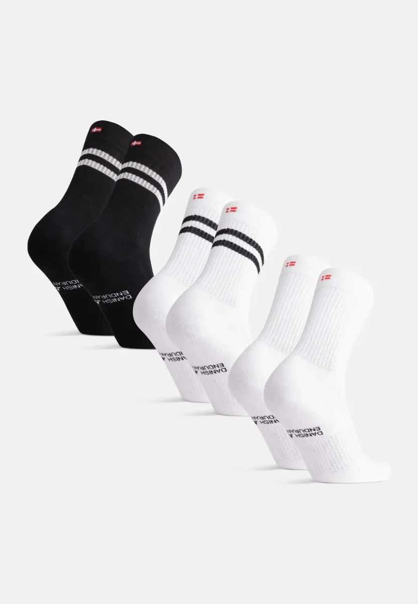 Regnsncox | Organic Cotton Tennis Crew Socks for Sports and Casual Wear