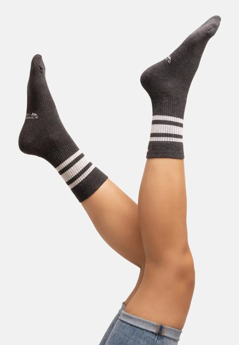 Regnsncox | Organic Cotton Tennis Crew Socks for Sports and Casual Wear