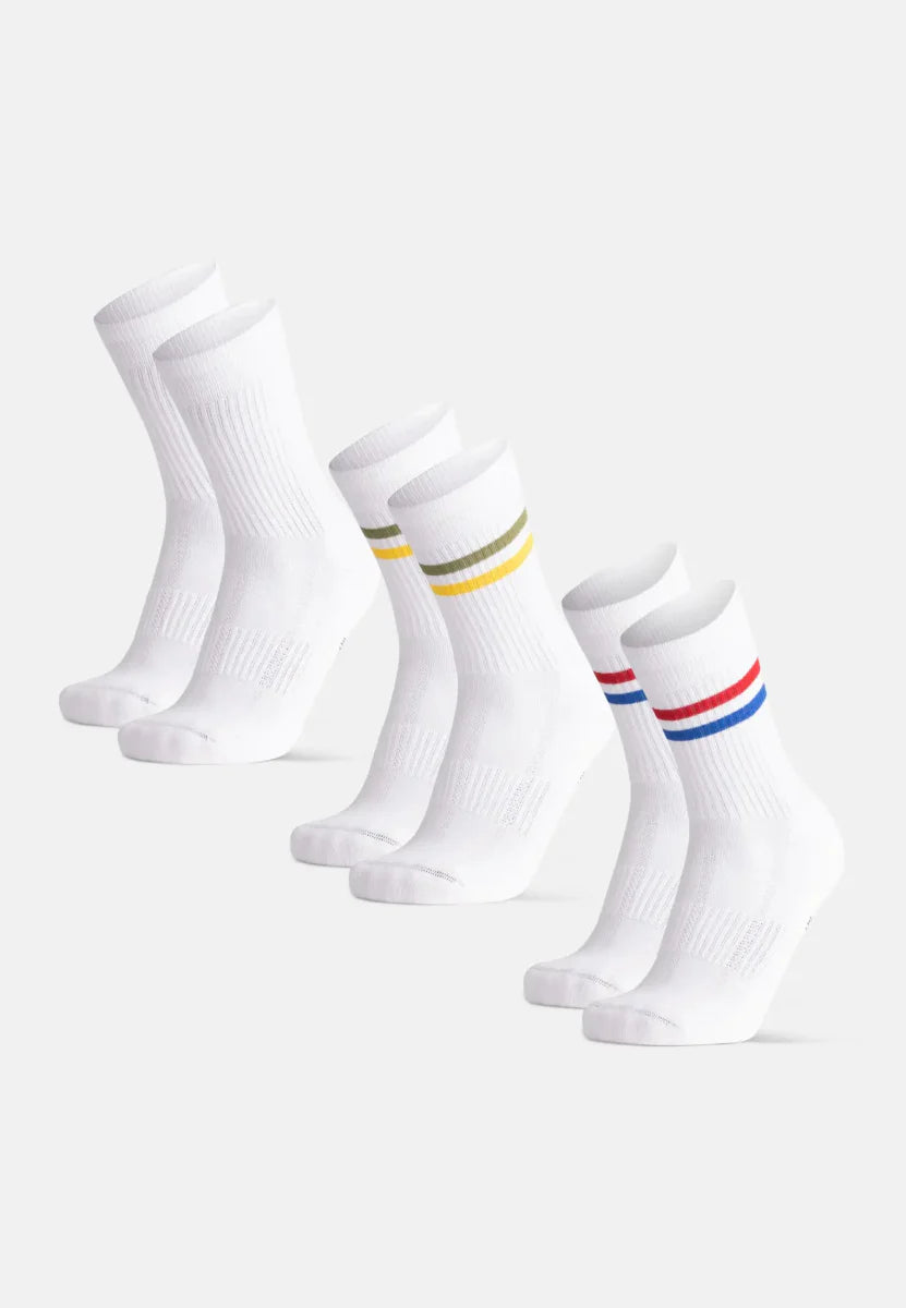 Regnsncox | Organic Cotton Tennis Crew Socks for Sports and Casual Wear