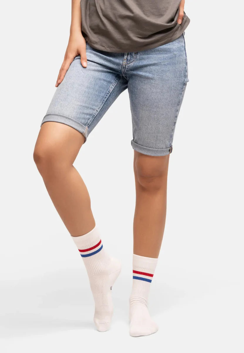 Regnsncox | Organic Cotton Tennis Crew Socks for Sports and Casual Wear