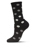 Regnsncox | Women's Multi Shade Polka Dot Cashmere Blend Crew Socks